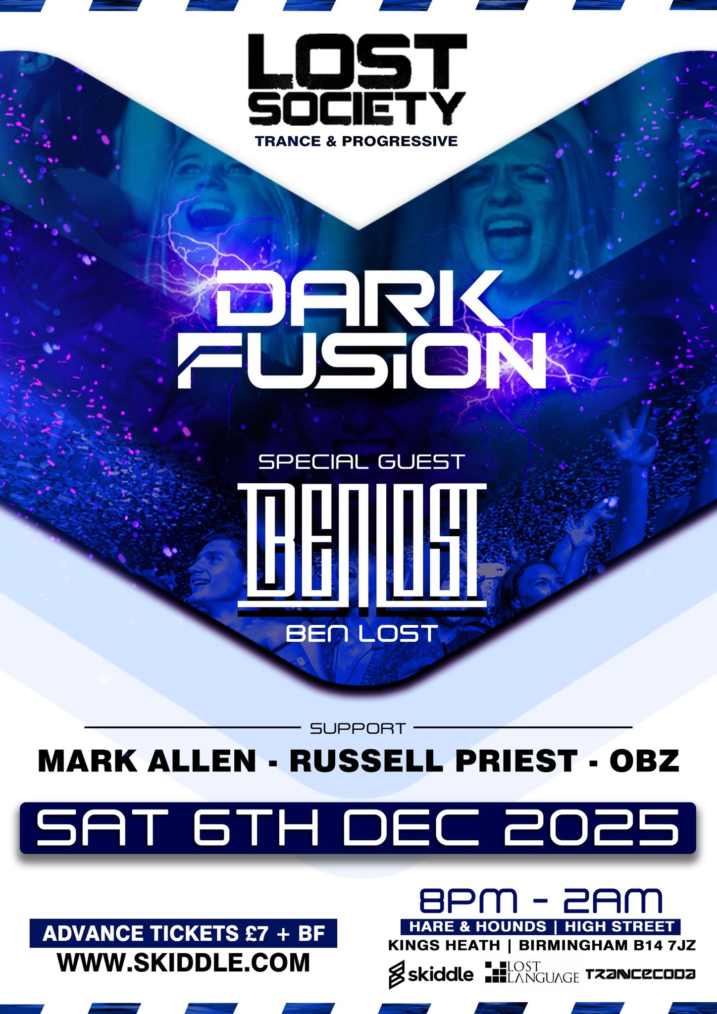 Lost Society presents Dark Fusion & Ben Lost plus support